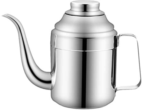 LIFKOME Öltopf Soßenflasche Aus Edelstahl Große Öffnung Leicht Zu Reinigen Zum Kochen Von Öl Und Essig