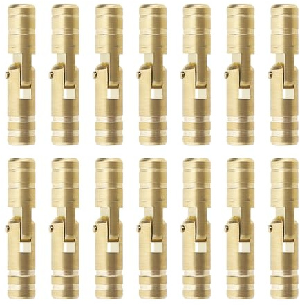 LT Easiyl 30pcs Charnières Dissimulées en Laiton Cylindre Charnière Fixe Cachée Cylindrique Meubles Charnière Cachée pour Bricolage Artisanat Boîtes à Bijoux Coffrets Cadeaux