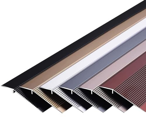 Übergangsstreifen, Türschwellenstreifen, 10 cm extra breiter Bodenübergangsstreifen aus Aluminium, Schwellenrampen for Türen, for Laminat-Türkantenschwellen von 0,39–1,37 Zoll (1–3,5 cm), Aluminium-Bo