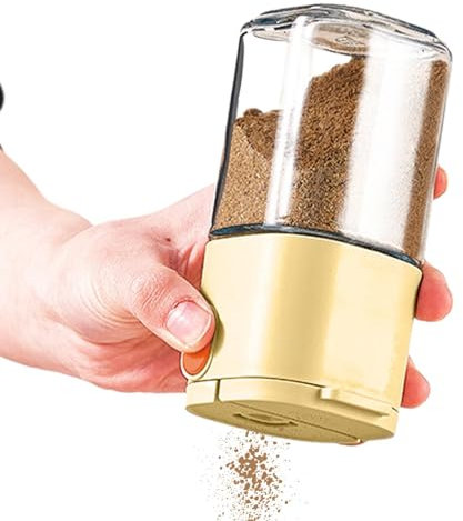 Yorajuy Saliera e pepiera in vetro, Saliera e pepiera trasparenti | Bottiglia per condimenti a prova di umidità con coperchi shaker | Contenitore dosatore trasparente, contenitori dispenser sale per