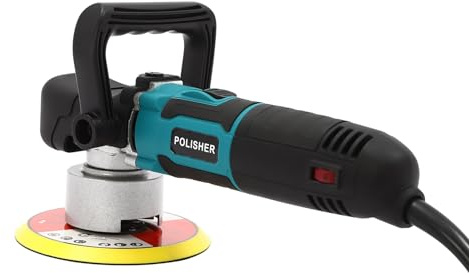 Máquina pulidora excéntrica eléctrica de 850 W, 2000-4500 rpm, con 2 discos de esponja ondulada, pulidora excéntrica para pulir coches, artículos de cuero, muebles