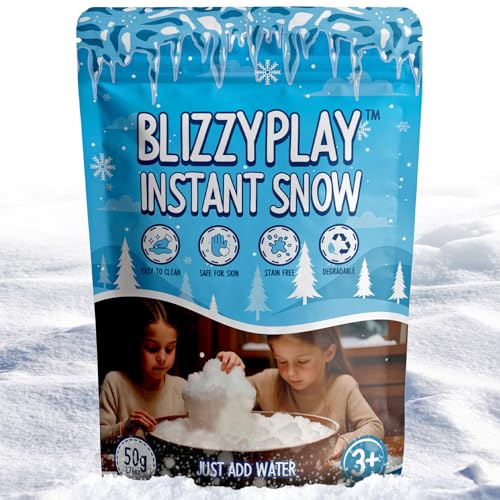 Lets Go Crimbo Instant Snow Fake Snow Artificial Snow Play Snow Slime Just Add Water 1 Pack