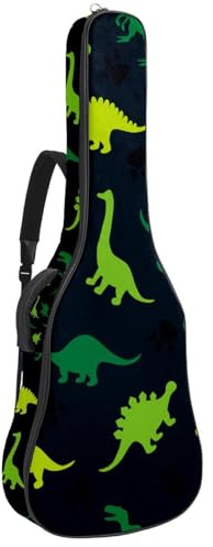 Eslifey Tasche für Akustikgitarre, Vintage, Let's Go for a Ride Fahrrad, verstellbarer Schultergurt, Gitarrenkoffer, Gigbag 101,6 cm, 106,7 cm, Mehrfarbig 4, 42.9x16.9x4.7 in, Taschen-Organizer