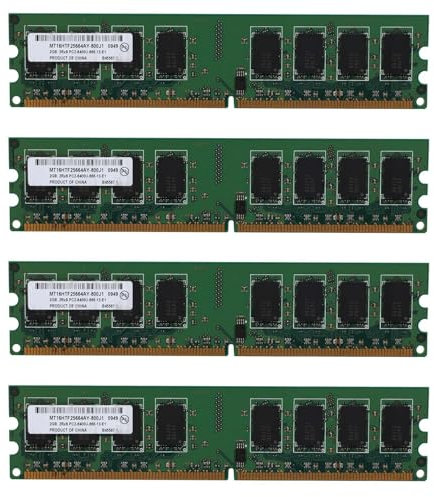 Iyalezirk 4X 2GB de memoria RAM DDR2 de escritorio 800MHz 2RX8 DIMM PC2-6400U de alto rendimiento para placa base