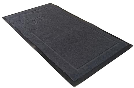 Comart - Asciugapassi Victor - Zerbino Esterno 45x75 cm - Scarpone Nero