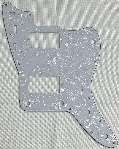 Für US Jazzmaster PAF Style Gitarren Pickguard (4-lagig, White Pearl)