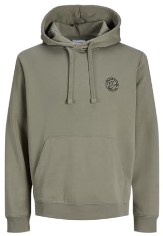 JACK & JONES Jjalliance Sweat à Capuche Pls - Grande Taille, Vétiver, 4XL