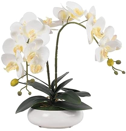 Fiori Artificiali di Phalaenopsis, Orchidee finte, Fiori Artificiali, Fiori Finti, Fiori Artificiali, Piante di Orchidee Bianche, Bonsai Artificiali