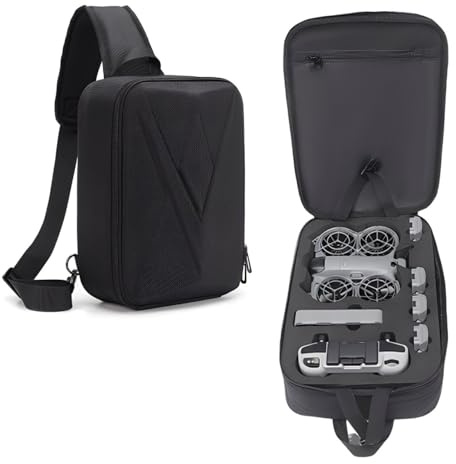 Zaino da viaggio per DJI NEO 2 Fly More Combo, borsa protettiva da trasporto borsa a tracolla portatile per drone NEO 2, telecomando RC-N3, hub di ricarica batteria e accessori