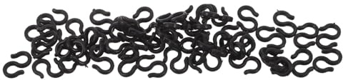 Alasum Fermacavi per Bicicletta 50 Pezzi Supporto Gancio a S in Plastica Clip per Cavi Freno e Cambio Bici da Strada Guida Fissaggio Alloggiamento Cavi Resistente Leggero per