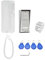 Cyfral 5905669169240 Türsprechanlage Gegensprechanlage Cosmo R 1 mit 2-Draht-Anschluss, RFID Leser integriert, Set für eine Familie