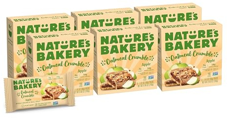 Nature's Bakery Barras de avena de manzana, fruta real, sin nueces, paquete de 36