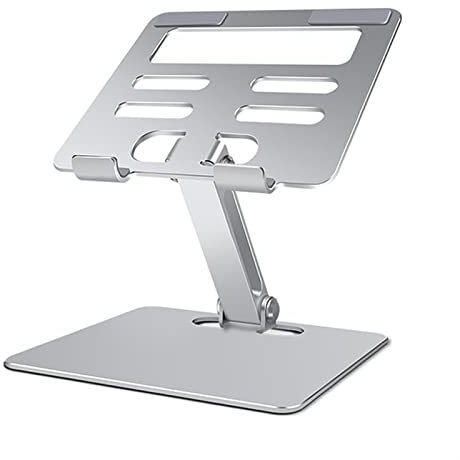 YIFEI2013-SHOP Stand de Tablette, Support Pliable de Bureau Berceau de Quai, Stand de Tablette à Double axe d'aluminium for tablettes et Smartphones de 3,5-13 (Color : Silver)