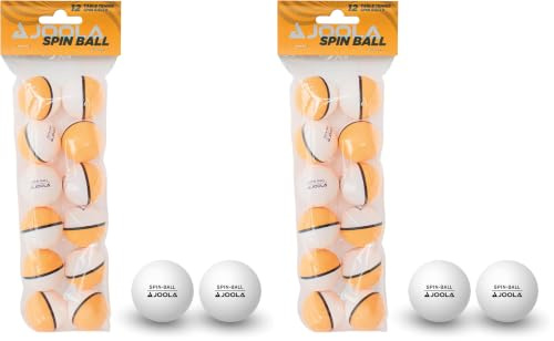 JOOLA 42185 Unisex – Erwachsene TT-Ball Spinball Tischtennisbälle, Mehrfarbig, One-Size