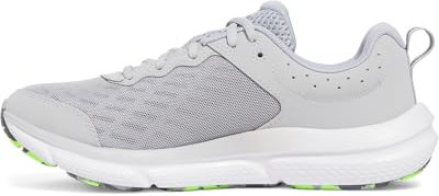 Under Armour UA Charged Assert 10, Zapatillas para Correr Hombre, Mod Gray/Mod Gray/Hyper Green, 42 EU