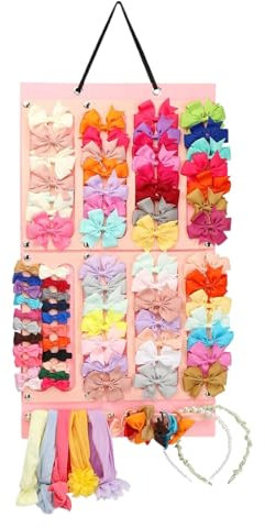 DASHIELL Klauenclip-Halter-Organizer, Klauenclip-Aufbewahrung - Haarklammer-Organizer, Wandhalterung - Krallen-Clip-Display für Haarspangen, Stirnbänder, Schleifen, Krallen, Aufbewahrungsdisplay für