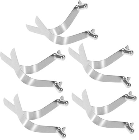 Uonlytech 10 Stück Federclips Aus Stahl Schnappverschlüsse 6mm Rostfreie Federklemmen Für Zeltstangen Regenschirme Kajakpaddel Und Campingzubehör