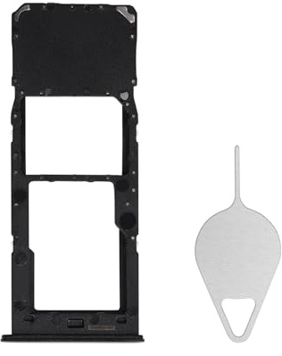 BESJMYT Sim Card Tray Replacement for Samsung Galaxy A23 5G (Single SIM Version) - Black Card Tray Slot Holder Bracket Adapter with Needle Ejector for A23 5G SM-A236U A236U1