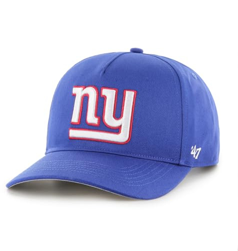 47 NFL New York Giants Hitch RF Unisex Baseball Cap, Adjustable Snapback Strap, Team Logo, Colour Royal Blue