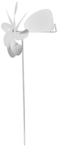 Nutriess 360 Grad drehbare Wetterfahne, Edelstahl-Windmühle, Outdoor-Gartendekoration für Hof, Terrasse, Rasen