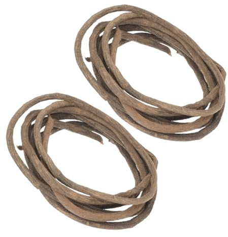 OSOLADY 2pcs Diy Grapevine Twig Vine Garland Wreaths Rattan Wreath Supplies for Front Door Decor Greenery Stairway Swag