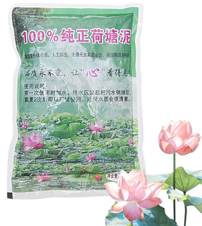 Terriccio per laghetto acquatico, fertilizzante nutriente per terreno, fango naturale per laghetti, con sostanze nutritive, argilla naturale per ninfee, giardinaggio, 200 g