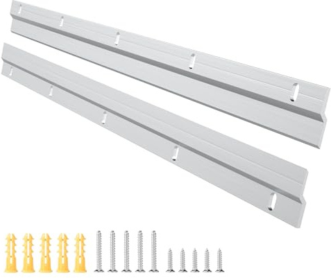 EFUTURETIME 1 Paar Z-Klemmen Schwerlast 61cm Z-Hanger mit Schrauben | Hochbelastbares Aufhängungssystem zum Aufhängen, für Schwere Rahmen, Bettkopfteil, Spiegel und Rack