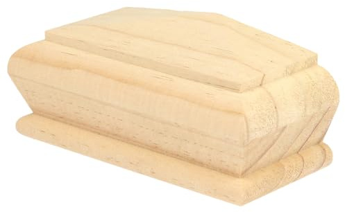 Pine Pyramid Half Newel Cap 90mm – Half Cap for Stair Newel Posts – Unfinished Wood – 120 x 60 x 53mm – Jackson Woodturners