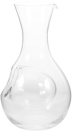 VERDANVERSE Japanese Sake Bottle Glass Jug Sake Pitcher Wine Carafe Decanter Crystal Carafe Transparent
