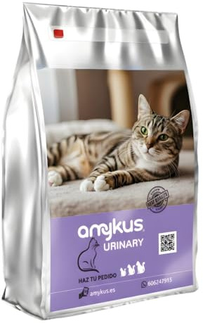 Amykus Original Urinary Cat – Pienso para Gatos Adultos y Esterilizados 3 kg, con Pollo y Salmón – Cuidado urinario y Control del Peso