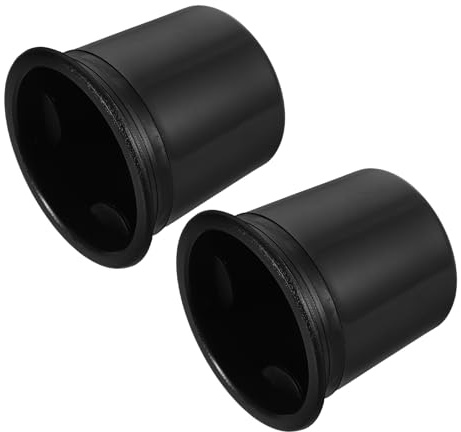Zerodeko Lot de 2 Porte-Gobelets en Plastique Noir Ø90X80 MM pour Camping-Car Compatible Siège Auto et Canapé Porte-Boissons Anti-Déversement Multifonction Organisateur de Réutilisable