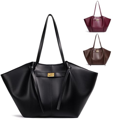 XingRuize Sac Fourre Tout en Cuir pour Femme, Grand Sac à Main avec Bandoulière Amovible, pour l'université, Travail, l'école, Shopping, Voyages et Bureau