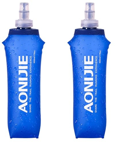 TRIWONDER Gourde Souple Pliable Running Bouteille d'eau | Flasque, Poche Hydratation, Réservoir d'eau, Sport Utilisation en Extérieur