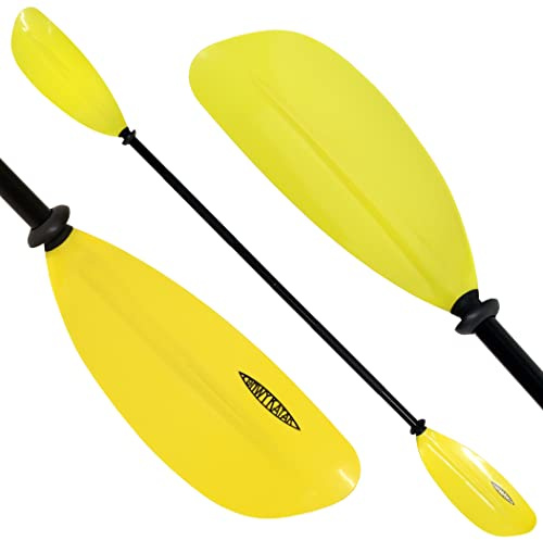 220cm Asymmetrical Lightweight Aluminium Floating Two Piece Kayak Canoe Boat Raft Paddle for Lake River Sea Watersport …