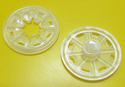 Großhandel für Schneiderbedarf 10 Druckknöpfe zum Annähen Kunststoff 25 mm transparent