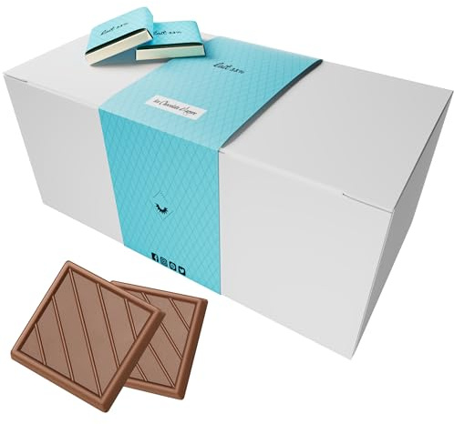 Coffret de 70 Carrés de Chocolats Individuels Au Lait Fabriqués en France
