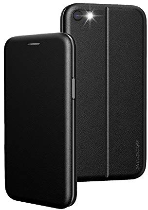 BYONDCASE iPhone 8 Flip-Case Schwarz, iPhone 7 Hülle [iPhone 8 & 7 Klapphülle] Schutzhülle kompatibel für iPhone 8/7 / SE 2020 Handytasche