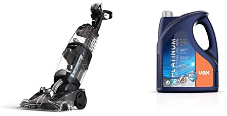 Vax Platinum Power Max Carpet Cleaner - ECB1SPV1 & Platinum Antibacterial 4L Carpet Cleaner Solution |Kills 99.99% of Bacteria | Neatralises Pet Odours - 1-9-142405