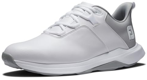 FootJoy Pro Lite Golf Shoes Mens Spikeless White/Grey 9 UK