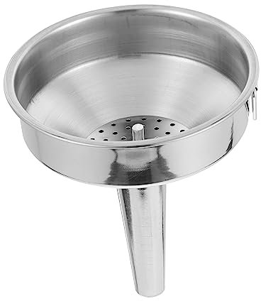 Cabilock Embudo Inoxidable Grande para Cocina Filtro Aceites para Transferencia de Salsas y Bebidas