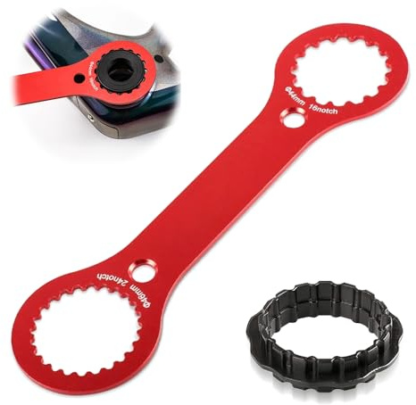 BNGXR BB-Schraubenschlüssel,Fahrrad Innenlager Schraubenschlüssel,Tretlager Entferner,Mountainbike Repair Tool,Centerlock Werkzeug für Dub/Tl-Fc32 / Tl-Fc25 / Tl-Fc24 Für Fahrradreparaturen -Rot