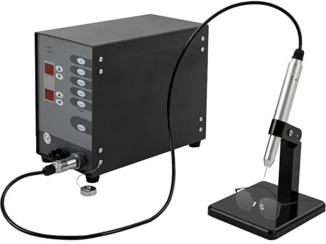 Punktschweißmaschine Punktschweißgerät, Auto Spot Welding Machine Weldinger Schweißgerät Schweißmaschine mit 5 Wolframnadeln und Schweißstift 300W 50-600A für Schmuck und Metallarbeiten
