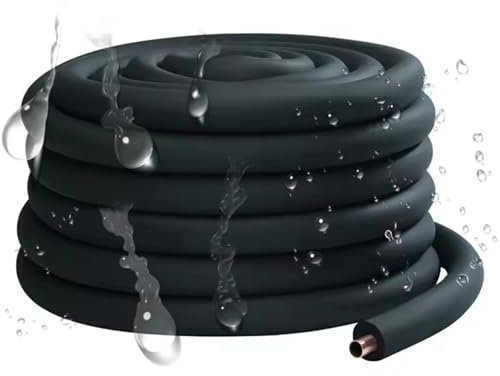 Rohrisolierung für Den Außenbereich, Schalldämmung Rohrdämmung Selbstklebendes Schaumisolierrohr Wasserdichte Isolierschlauch, 1000mm Länge 10/15/30mm Wandstärke 22-219mm Id(ID43mm(1.2)*30mm*1m)