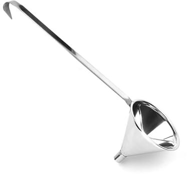 Imbuto in acciaio inossidabile 304 con manico lungo spesso calibro grande per uso multiuso grandi e piccole dimensioni ideale per trasferimento di olio e acqua