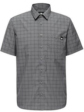 Mammut Lenni Shirt Men | Outdoor Hemd für Herren, Atmungsaktiv, Kurzarm | Steel-Black, XL