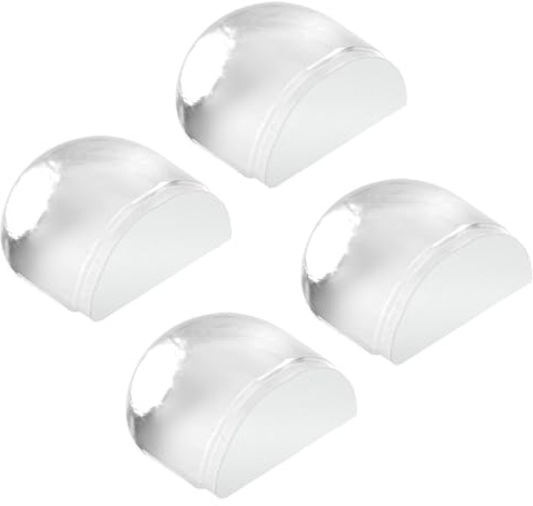 SYEYCW 4 Stück Türstopper Boden Kleben, Transparente Bodentürstopper, Selbstklebende Türpuffer Bode, Türstopper Kleben Wandpuffer, für Alle Hartböden zum Schutz Von Wand und Türen, Möbel