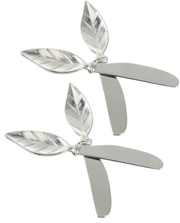 Zerodeko 4pezzi Coltello Spalmatore per Formaggio Spalmatore per Marmellata e Panna Coltellino in Coltello per Antipasti al Formaggio per Crema per Sandwich per Crema di Marmellata