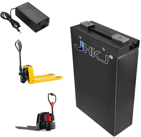 JHKJ Batterie au Lithium 48 V 10 Ah 15 Ah 30 Ah pour Chariot élévateur électrique ; Batterie 24 V 20 Ah 25 Ah pour transpalette électrique et Moteur de gerbeur électrique,A,48V 30Ah