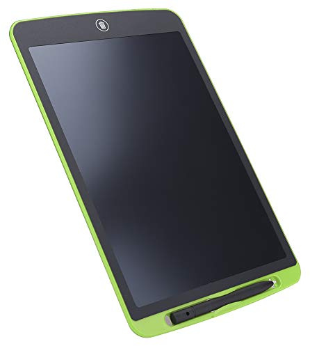 BONKZEBU Blocco Note LCD Compatto da 12 Pollici per Tavolo da Disegno Elettronico per Bambini e Ufficio Bianco (Verde)