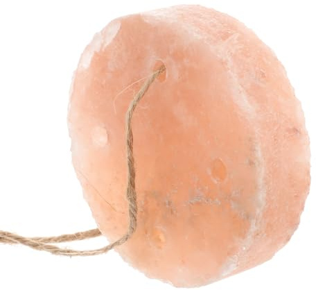 Ciieeo Kaninchen Salzziegel Salzleckstein mit Seil 8X2cm Natürlicher Mineralstoffblock für Kleine Haustiere Wie Hamster Meerschweinchen und Nager